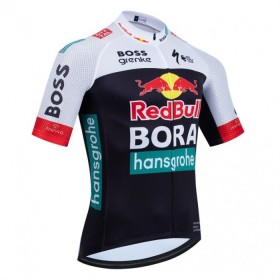 Wielershirt 2025 BORA-Hansgrohe Bull Zwart Rood